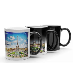 Mágica Taza negra mate. Capacidad: 11 oz