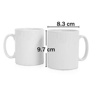 Blanca Básica Taza blanca. Capacidad: 11 oz